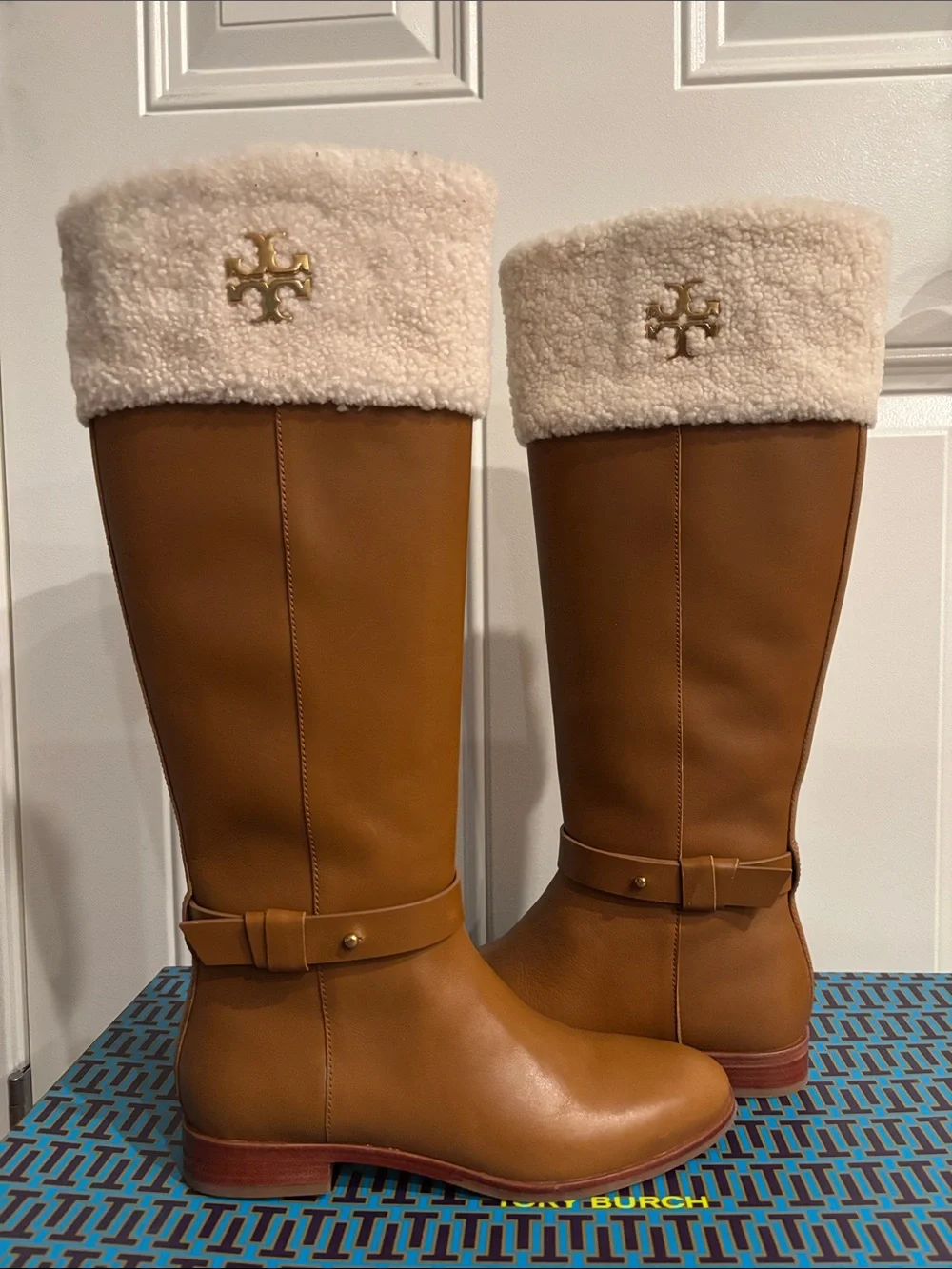 Tory Burch Shearling Everly Boot Calf Leather/Shearling